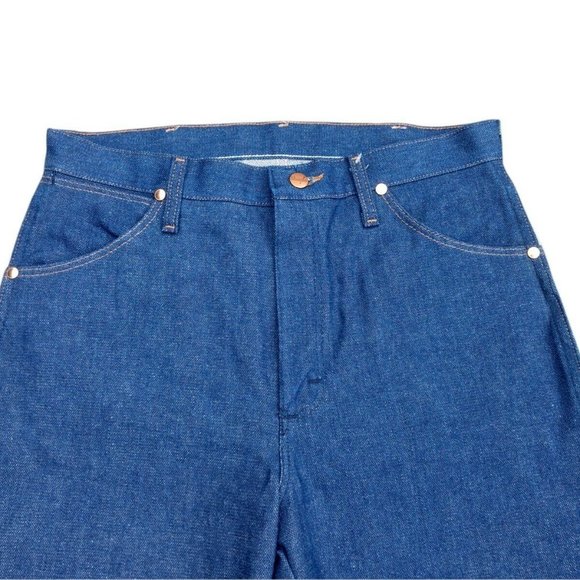 Jeans Vintage Wrangler Denim Blue Jeans Size 32x34 3MWZ Cowboy Fit Made USA New - Picture 9 of 11